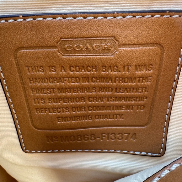 Coach XL Bleeker Millie Raffia Hobo Tote Bag F13374 - Picture 8 of 8